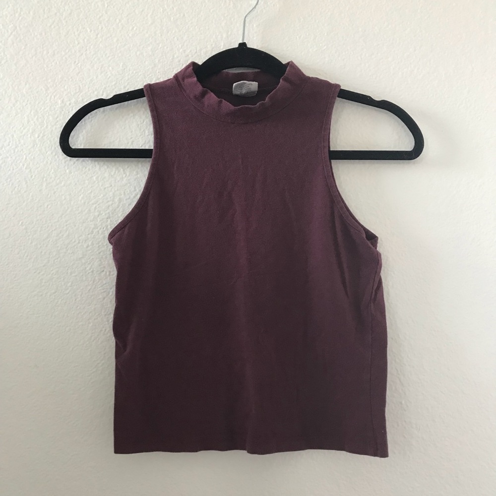 Burgundy halter top